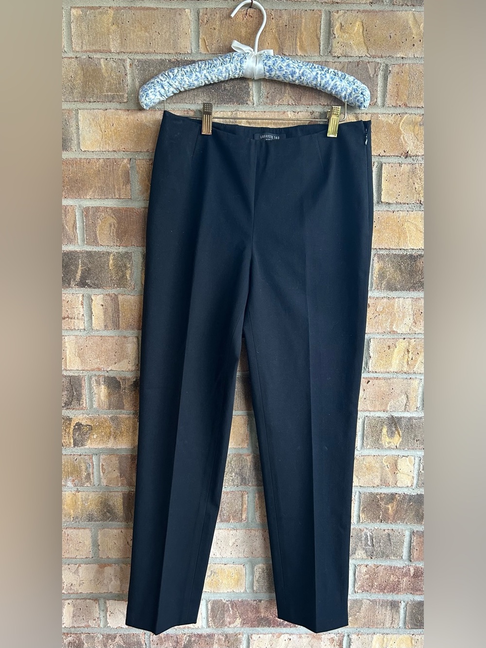 Lafayette 148 New York “CHRYSTIE” Slit Hem Slim Pants Size 2